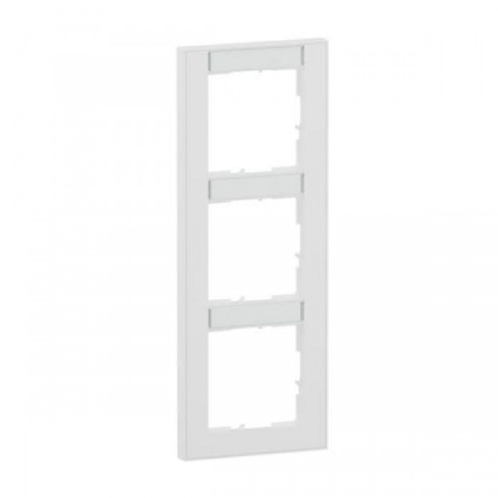 Πλαίσιο 3 Θέσεων Κάθετο Με Ετικέτα Λευκό Seano™ 765993 LEGRAND