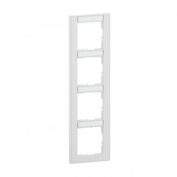 Πλαίσιο 4 Θέσεων Κάθετο Με Ετικέτα Λευκό Seano™ 765994 LEGRAND