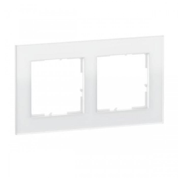 Πλαίσιο 2 Θέσεων White Glass Seano™ 766102 LEGRAND
