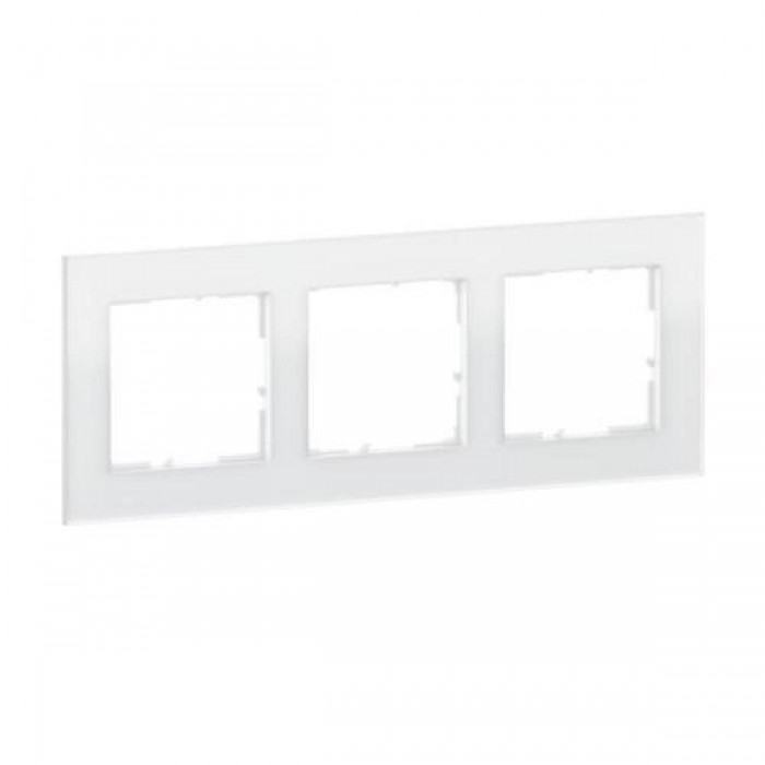 Πλαίσιο 3 Θέσεων White Glass Seano™ 766103 LEGRAND
