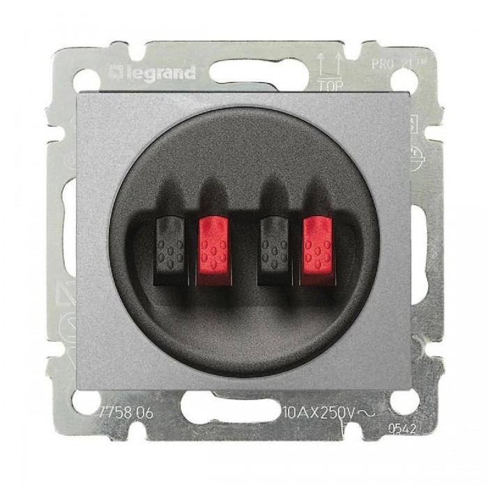 Πρίζα Ηχείων 2 Εξόδων Αλουμίνιο Valena™ 770124 LEGRAND