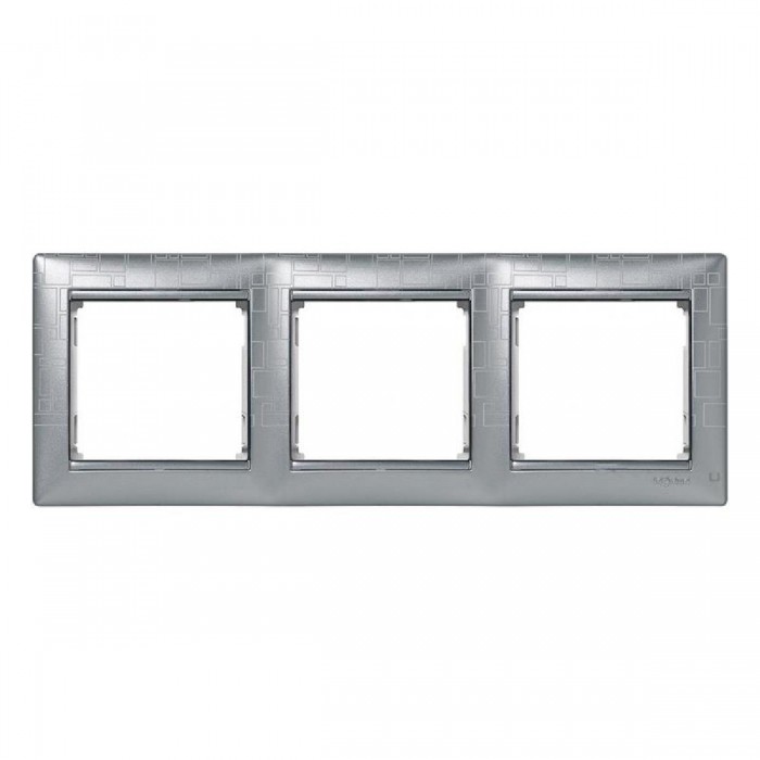 Πλαίσιο 3 Θέσεων Cubist Αλουμίνιο Valena™ 770343 LEGRAND