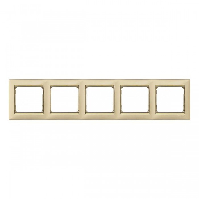Πλαίσιο 5 Θέσεων Κρέμ Με Χρυσό Valena™ 774155 LEGRAND