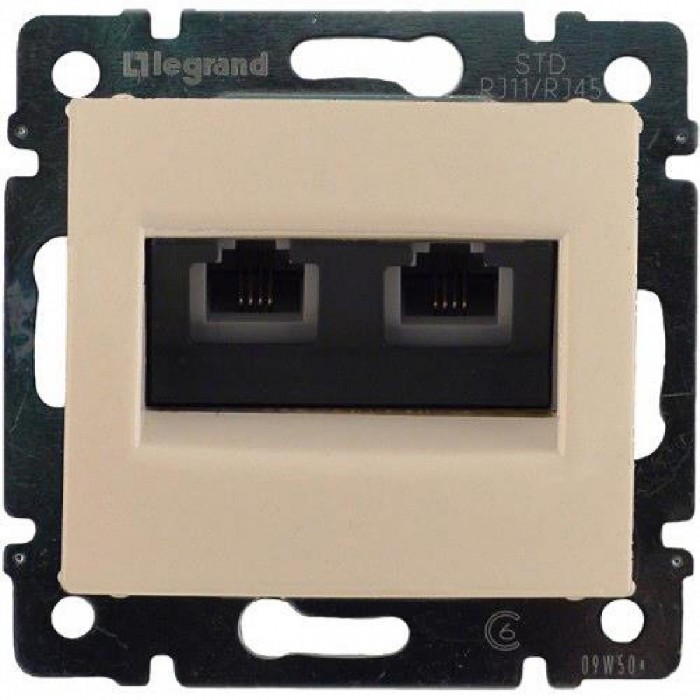 Πρίζα Τηλεφώνου Διπλή RJ11 Κρέμ Valena™ 774339 LEGRAND