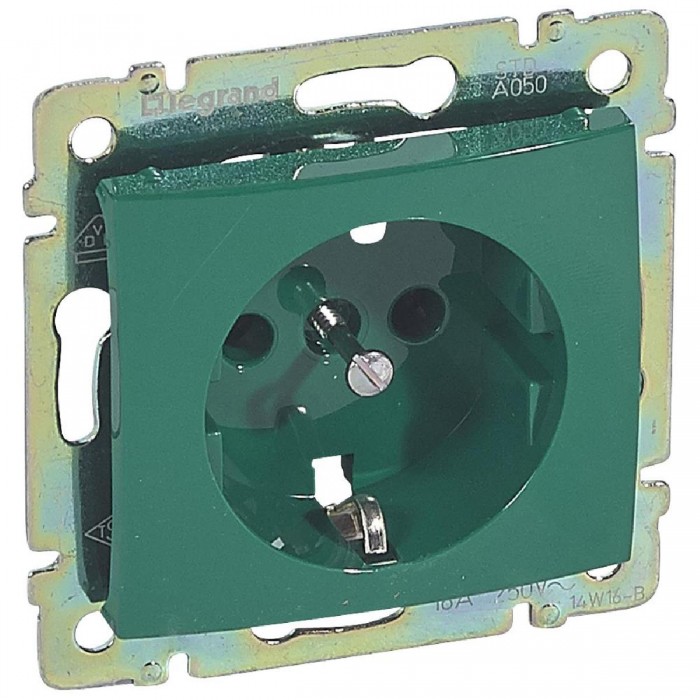 Πρίζα Σούκο Πράσινη Valena™ 774372 LEGRAND