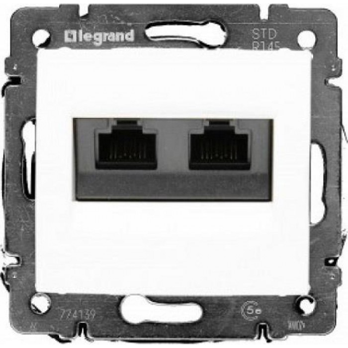 Πρίζα Τηλεφώνου Διπλή RJ11 Λευκή Valena™ 774439 LEGRAND