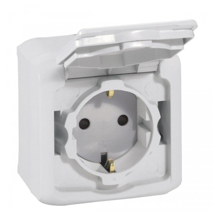 Πρίζα Σούκο Ασφαλείας Γκρί Forix 782393 LEGRAND