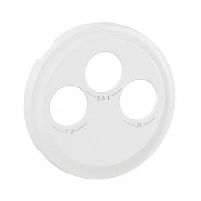 Μετώπη Πρίζας TV/RD/SAT Λευκό Celiane™ CB0388 LEGRAND