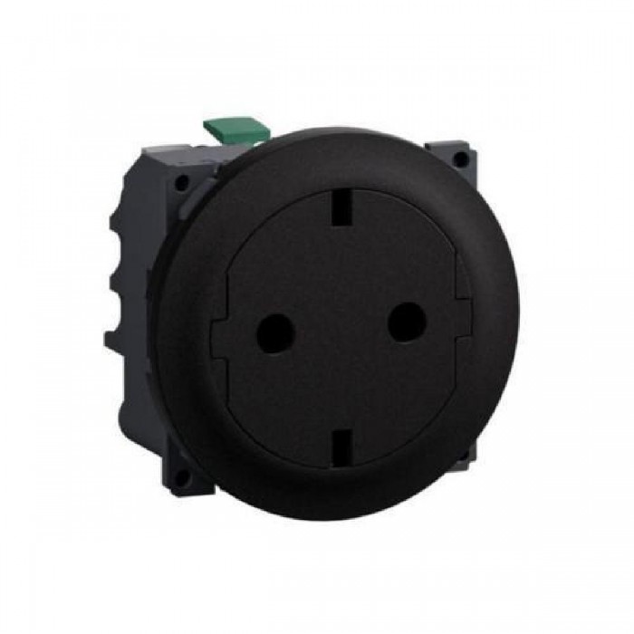 Πρίζα Σούκο Flat Design Μαύρο Celiane™ CN0122 LEGRAND