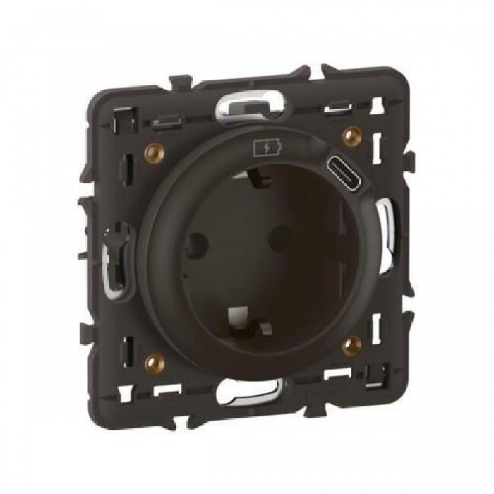 Πρίζα Σούκο Και USB C Φόρτισης Μαύρο Celiane™ CN0141 LEGRAND