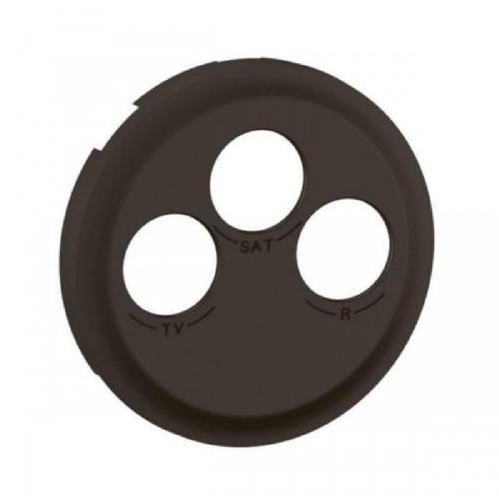 Μετώπη Πρίζας TV/RD/SAT Μαύρο Celiane™ CN0388 LEGRAND