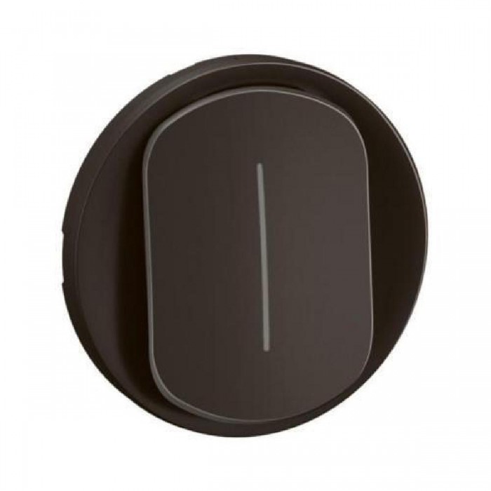 Μετώπη 1 Πλήκτρου Μαύρο Μεσαίου A/R Φωτεινής Λειτουργίας Celiane™ CN1005 LEGRAND