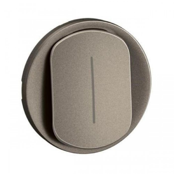 Μετώπη 1 Πλήκτρου Τιτάνιο Μεσαίου A/R Φωτεινής Λειτουργίας Celiane™ CT1005 LEGRAND