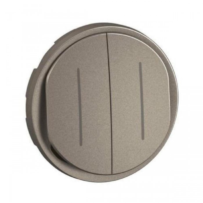 Μετώπη 2 Πλήκτρων Τιτάνιο Ένδειξης Κατάστασης Celiane™ CT2007 LEGRAND