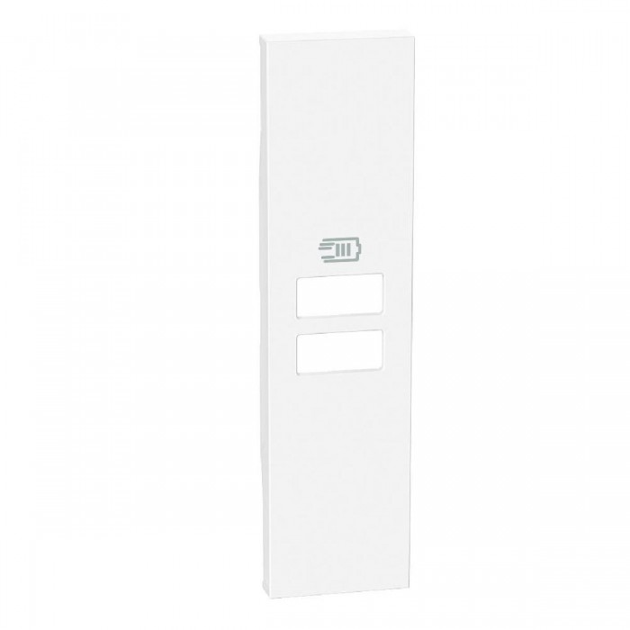 Μετώπη Πρίζας Διπλής USB 1 Στοιχείου Λευκό KW13C LivingNow BTICINO