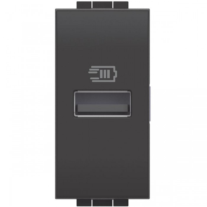 Πρίζα Φόρτισης USB TypeA 1 Στοιχείου Γραφίτης L4191A BTICINO
