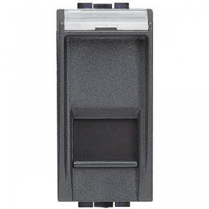 Πρίζα Δικτύου RJ45 Cat.6 UTP 1 Στοιχείου Γραφίτης L4279C6 BTICINO