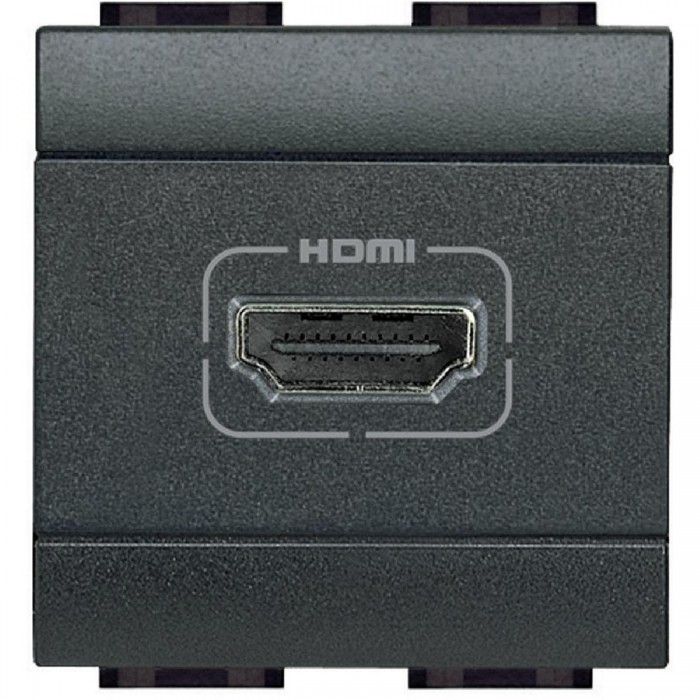 Πρίζα HDMI 2 Στοιχείων Γραφίτης L4284 BTICINO