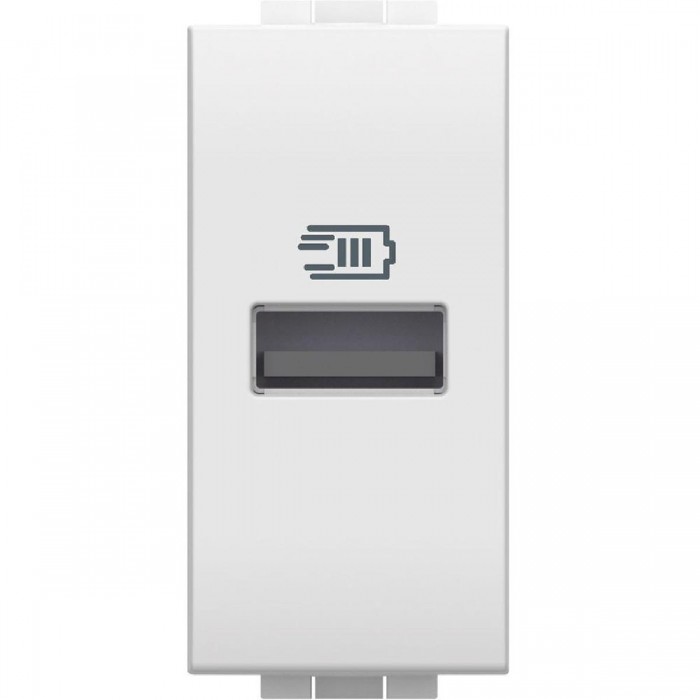 Πρίζα Φόρτισης USB TypeA 1 Στοιχείου Λευκό N4191A BTICINO