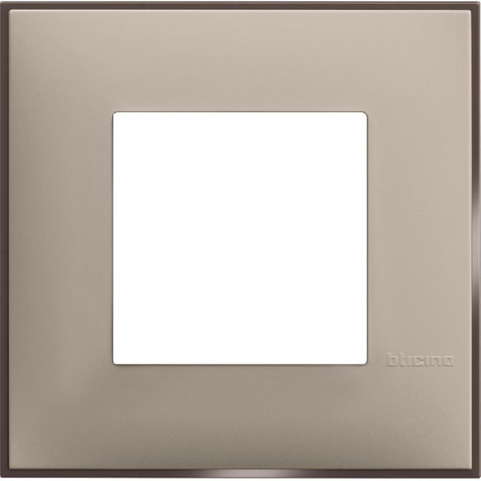 Πλαίσιο 2 Στοιχείων Κρέμ Με Σατινέ R4802CS BTICINO