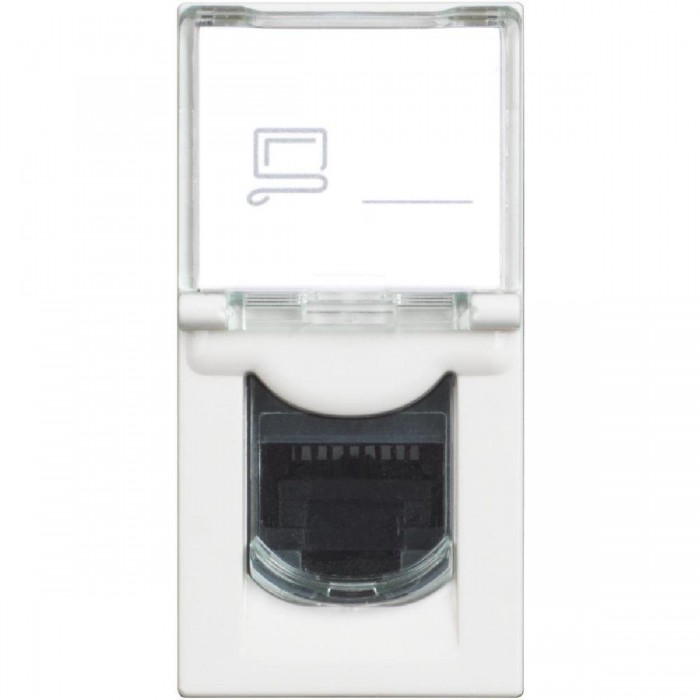 Πρίζα Δικτύου RJ45 Cat.6 UTP 1 Στοιχείου Λευκό RW4279C6 BTICINO