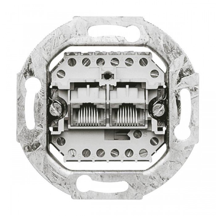 Μηχανισμός Πρίζας Τηλεφώνου Διπλή  RJ45 0215 BUSCH-JAEGER/ABB
