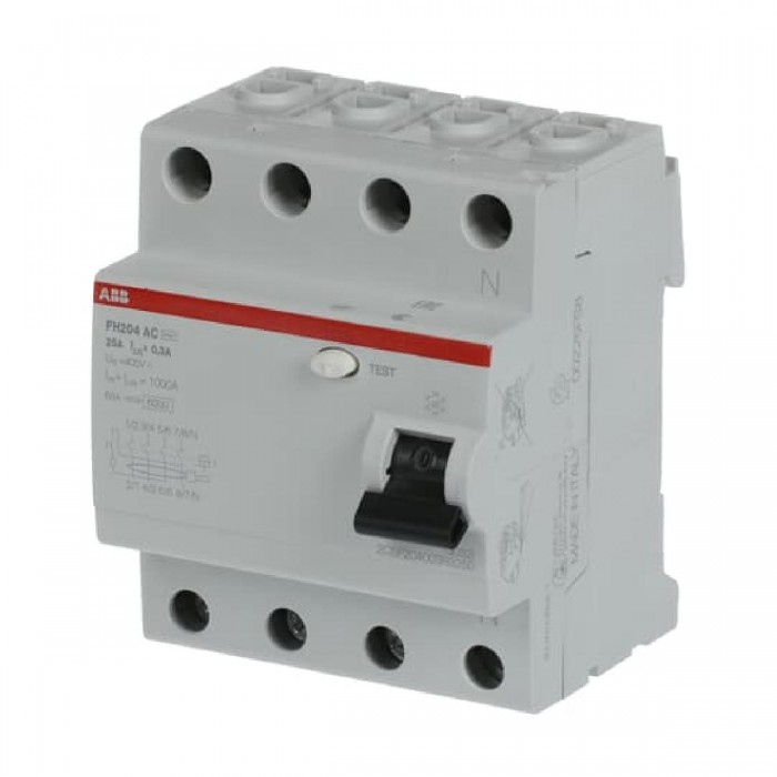 Ρελέ Διαρροής AC 4P 40A 30mA FH204AC-40/0,03 ABB