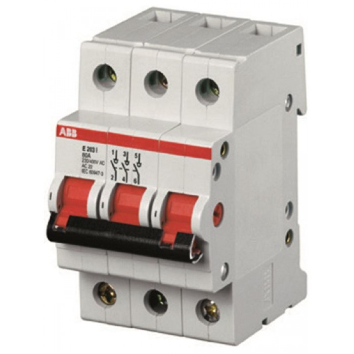 Διακόπτης Ράγας 3P 80A E203/80R ABB