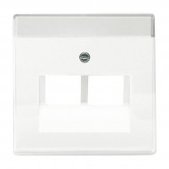 Μετώπη Πρίζας Διπλής Τηλεφώνου Ή Data Λευκό 1803-02-84 BUSCH-JAEGER/ABB