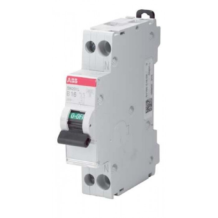 Αυτόματη Ασφάλεια 1P+N C 10A 4.5kA SN201L-C10NA ABB