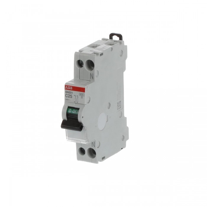Αυτόματη Ασφάλεια 1P+N C 25A 6kA SN201-C25 ABB