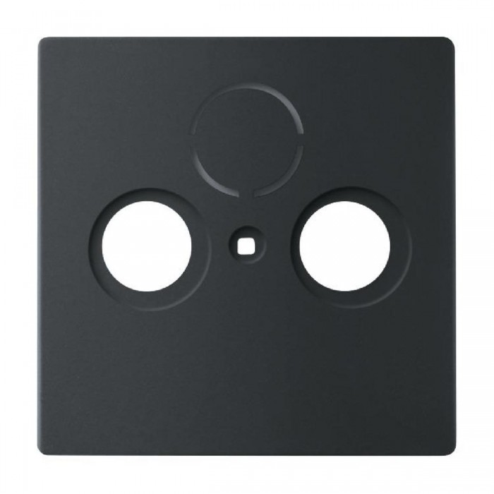 Μετώπη Πρίζας TV-R-SAT Μαύρο Soft 1743-885 BUSCH-JAEGER/ABB