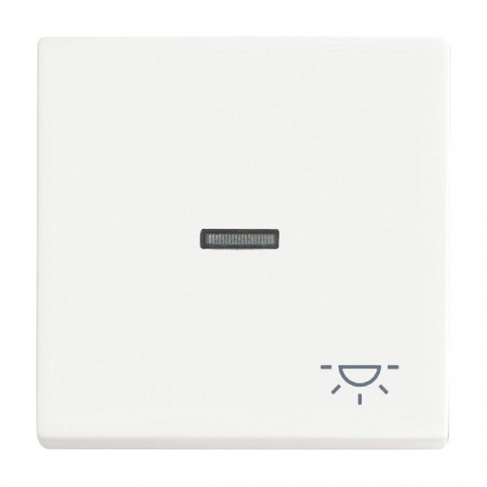 Μετώπη 1 Πλήκτρου Σύμβολο Φώς Λευκό Soft 1789LI-884 BUSCH-JAEGER/ABB