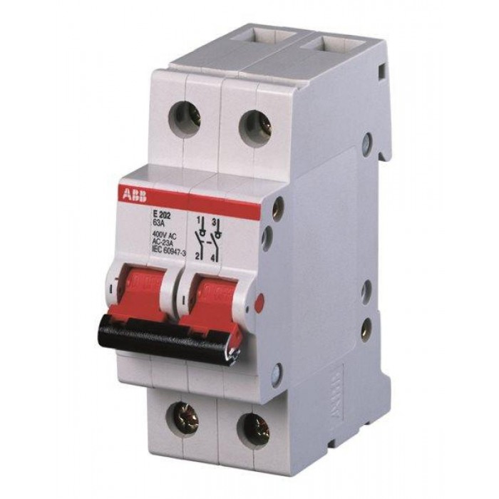 Διακόπτης Ράγας 2P 100A E202 ABB