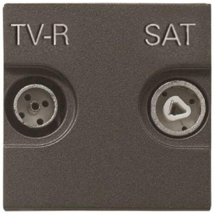 Πρίζα TV-RD/SAT Τερματική 2 Στοιχείων Ανθρακί Zenit N2251.7 AN ABB