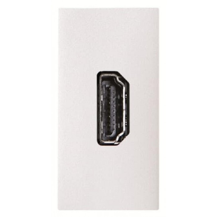 Πρίζα HDMI 1 Στοιχείου Λευκό Zenit N2155.7 BL ABB