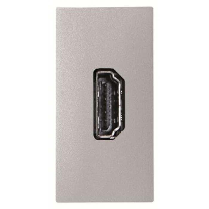 Πρίζα HDMI 1 Στοιχείου Αλουμίνιο Zenit N2155.7 PL ABB