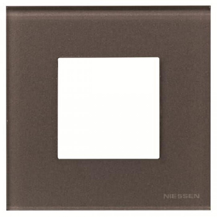 Πλαίσιο 2 Στοιχείων Γυαλί Καφέ Zenit N2271 CC ABB