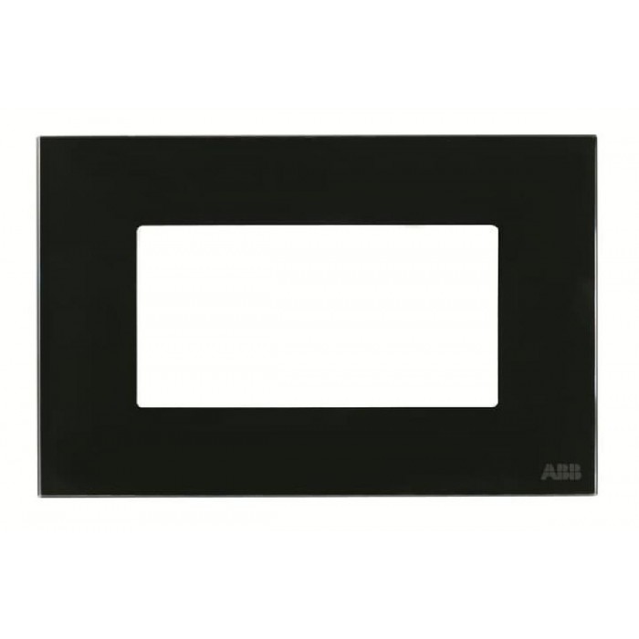 Πλαίσιο 4 Στοιχείων Γυαλί Μαύρο Zenit N2374.1 CN ABB