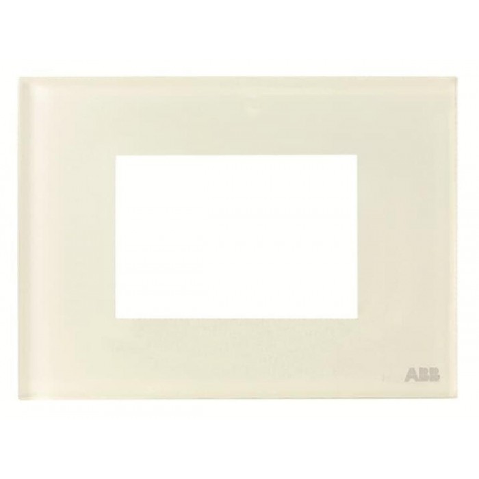 Πλαίσιο 3 Στοιχείων Γυαλί Λευκό Zenit N2373.1 CB ABB