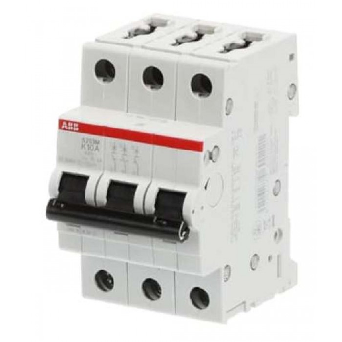 Αυτόματη Ασφάλεια 3P K 6A 10kA S203M-K6 ABB