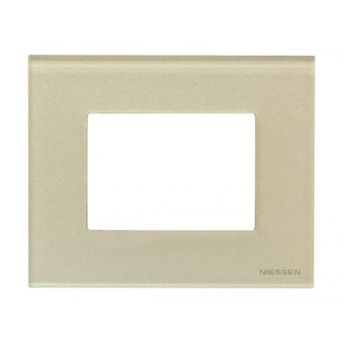 Πλαίσιο 3 Στοιχείων Γυαλί Περλέ Zenit N2373.1 CP ABB