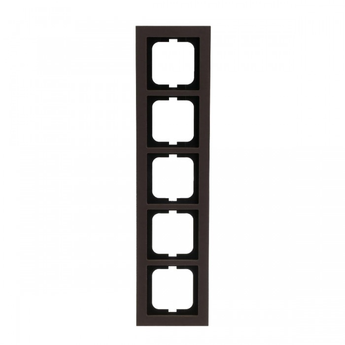 Πλαίσιο 5 Θέσεων Καφέ Σκούρο 1725-243 aXcent ABB