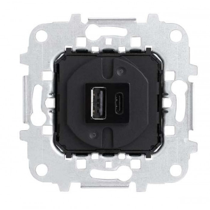 Μηχανισμός Πρίζα Φόρτισης USB TypeA+C 8185.1 Sky ABB