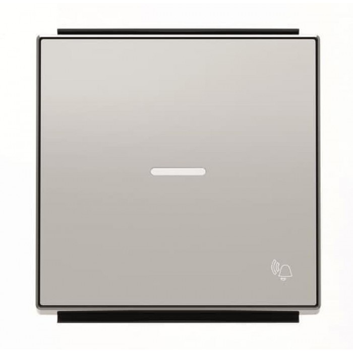 Μετώπη 1 Πλήκτρου Για Φωτεινή Λειτουργία Και Σύμβολο Κουδούνι Αλουμίνιο 8504.3PL Sky ABB