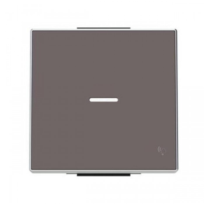 Μετώπη 1 Πλήκτρου Για Φωτεινή Λειτουργία Και Σύμβολο Κουδούνι Taupe 8504.3TP Sky ABB