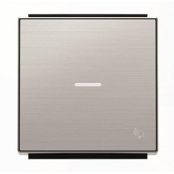 Μετώπη 1 Πλήκτρου Για Φωτεινή Λειτουργία Και Σύμβολο Κουδούνι Ατσάλι 8504.3AI Sky ABB