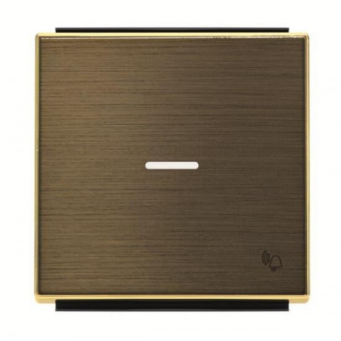 Μετώπη 1 Πλήκτρου Για Φωτεινή Λειτουργία Και Σύμβολο Κουδούνι Χρυσό 8504.3OE Sky ABB