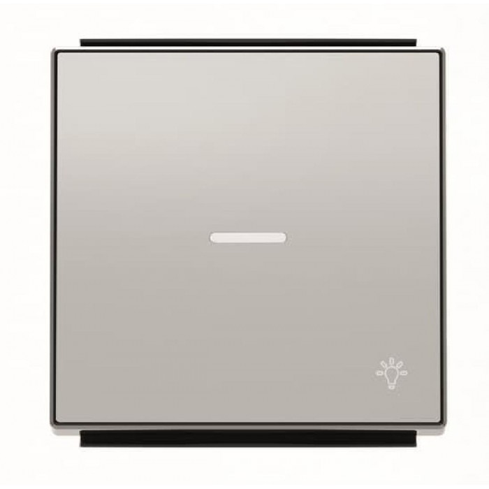 Μετώπη 1 Πλήκτρου Για Φωτεινή Λειτουργία Και Σύμβολο Φως Αλουμίνιο 8504.4PL Sky ABB