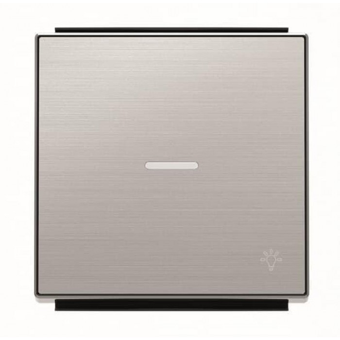 Μετώπη 1 Πλήκτρου Για Φωτεινή Λειτουργία Και Σύμβολο Φως Ατσάλι 8504.4AI Sky ABB